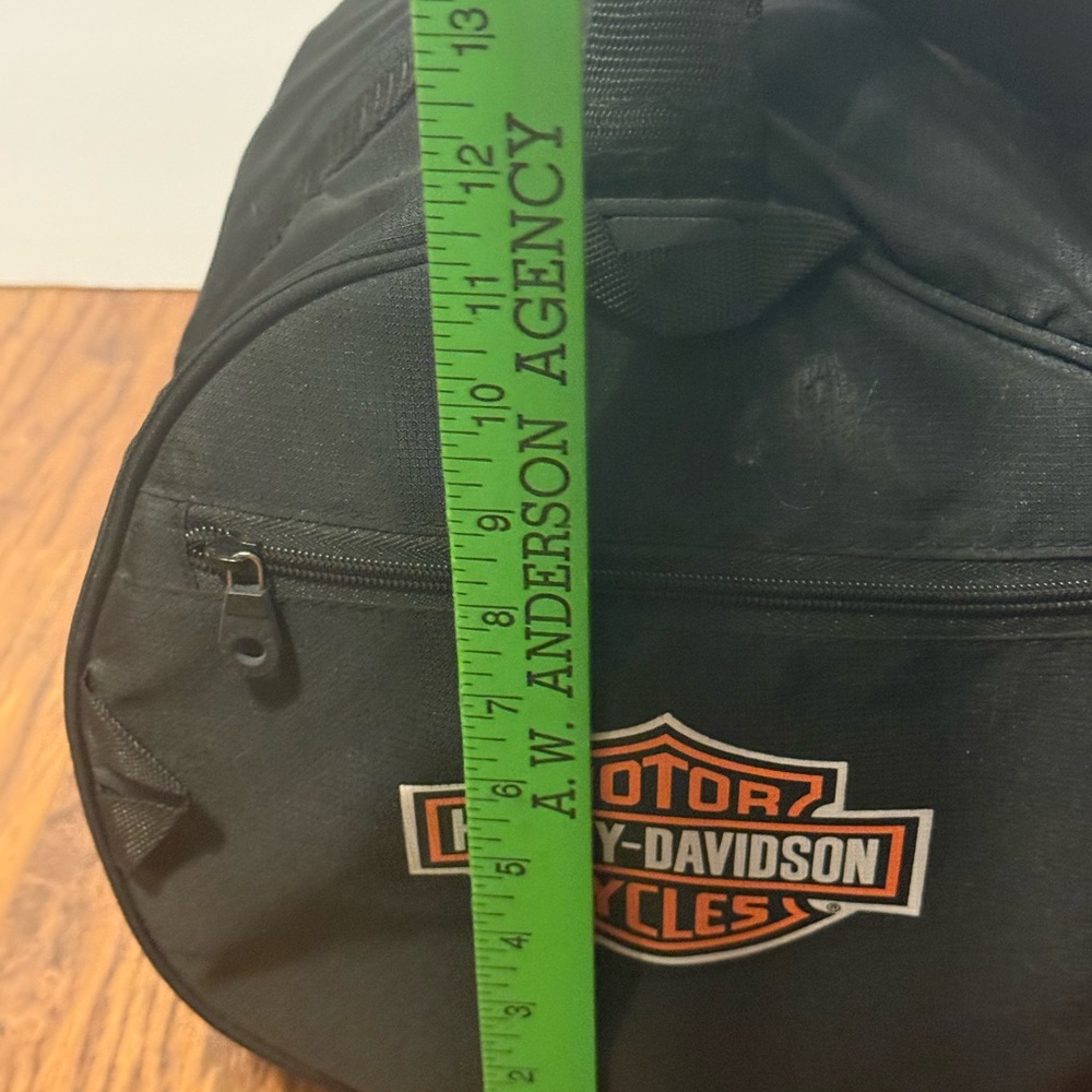 Harley Davidson Black Nylon Duffel Bag - Picture 5 of 6